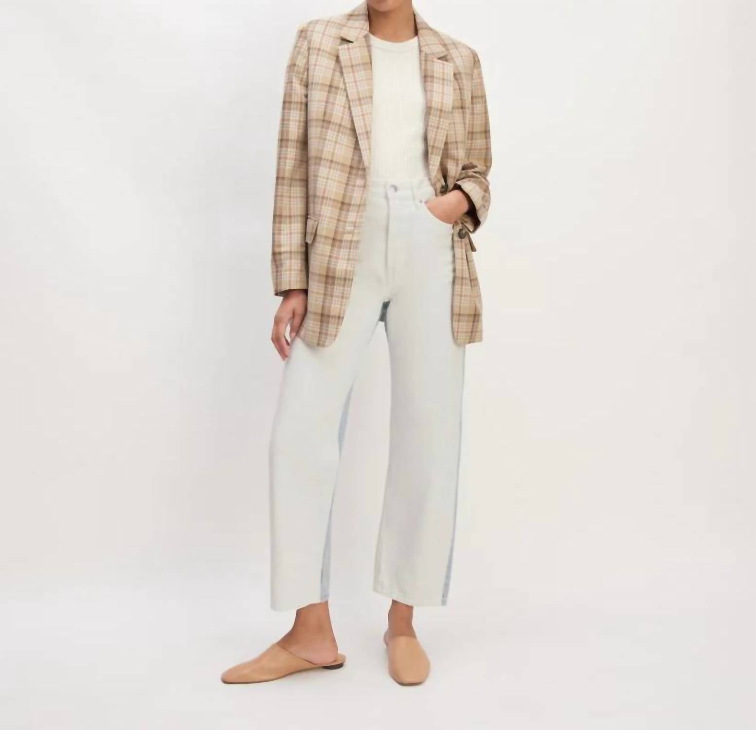 Everlane - Two Tone High Rise Straight Jean