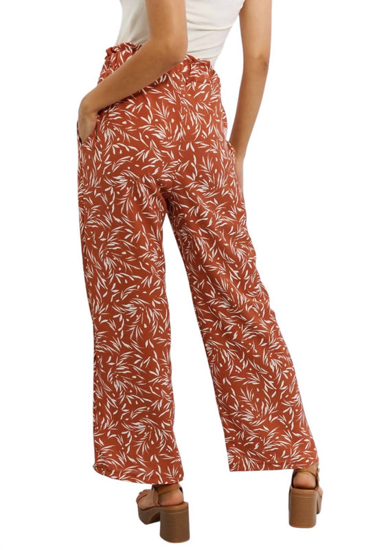 Heimish Usa - Right Angle Full Size Geometric Printed Pants