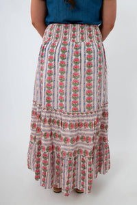Thml - Carnation Smocked Waist Midi Skirt