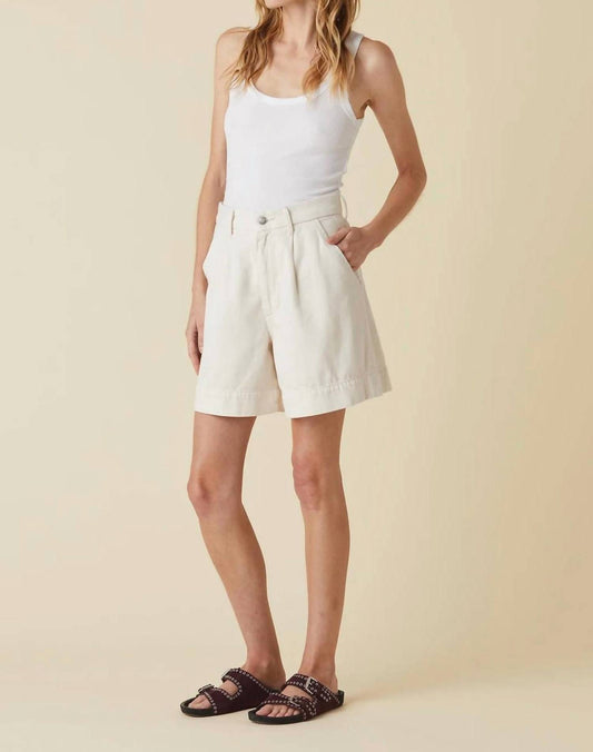 Le Jean - Women's Pleated Trouser Short