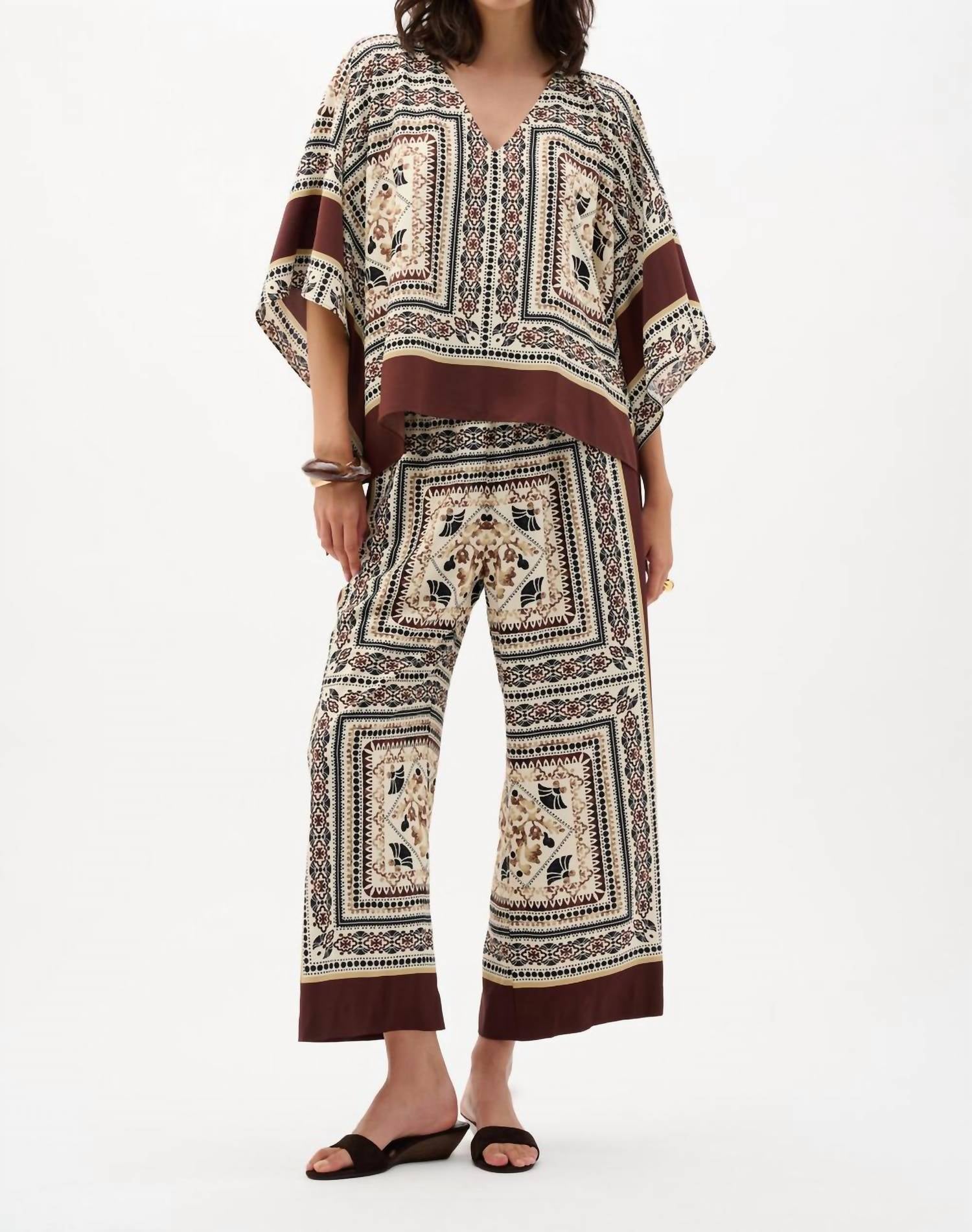 Joseph Ribkoff - Bohemian Floral Pullover Top