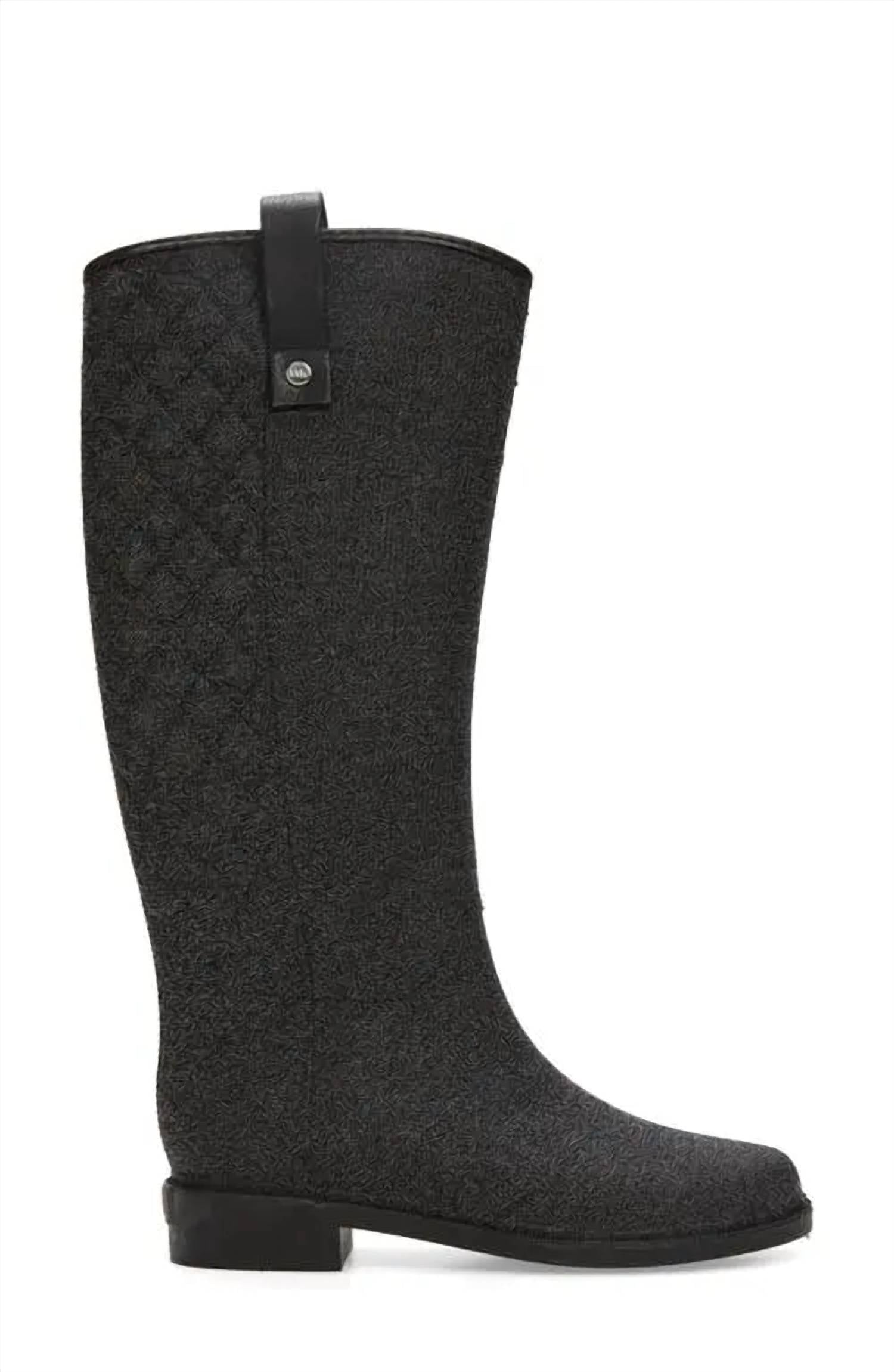 Wet Knot Women's Equus Boot in charcoal grey - women's shoe - detail view