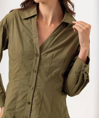 sundays Greer Dress in moss - women's dress - alternate view
