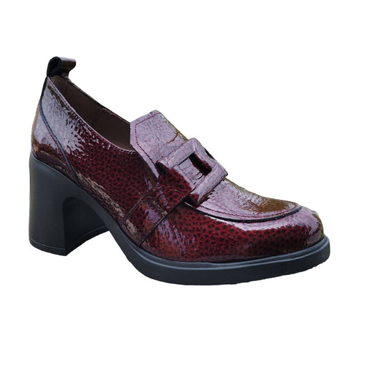 Wonders - Women's Patent Heeled Loafers