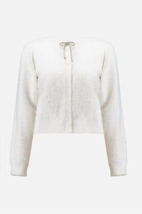 Joseph Ribkoff - Rhinestone Bow Detail Cardigan