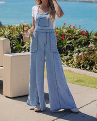 Vintage Havana - Denim Wide Leg Jumpsuit