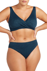 ArteSands la traviata delacroix bikini top in navy - women's swimwear - alternate view