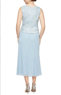 Alex Evenings - Mock Jacket Dress With Corded Detail And Godet Skirt
