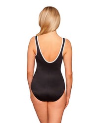 Miraclesuit - Colorblock Shirred Racer One Piece