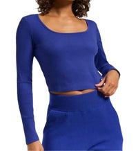 Bandier - Rivington Ribbed Scoop Neck Crop Top