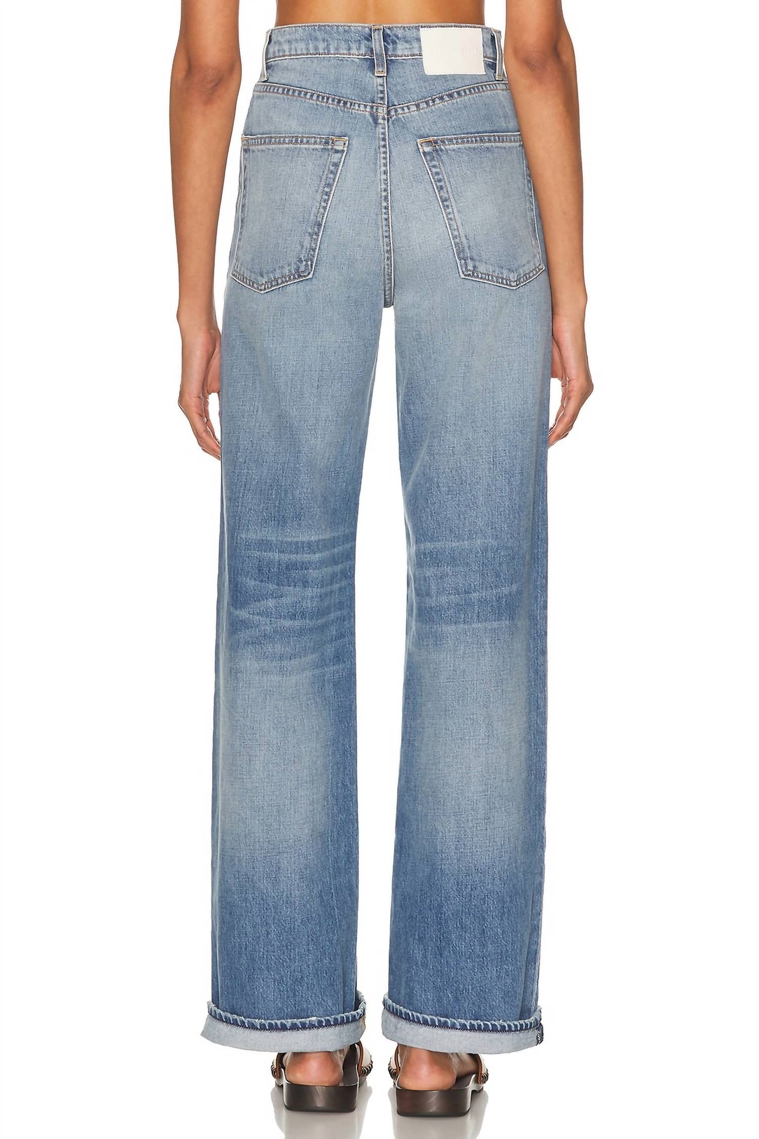 Grlfrnd - The Brooklyn High Rise Straight Distressed Jean