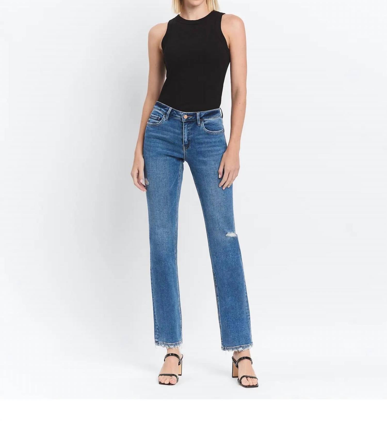 Flying Monkey - Mid Rise Regular Straight Jeans