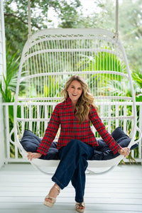 Sail To Sable - Scalloped Hem Top