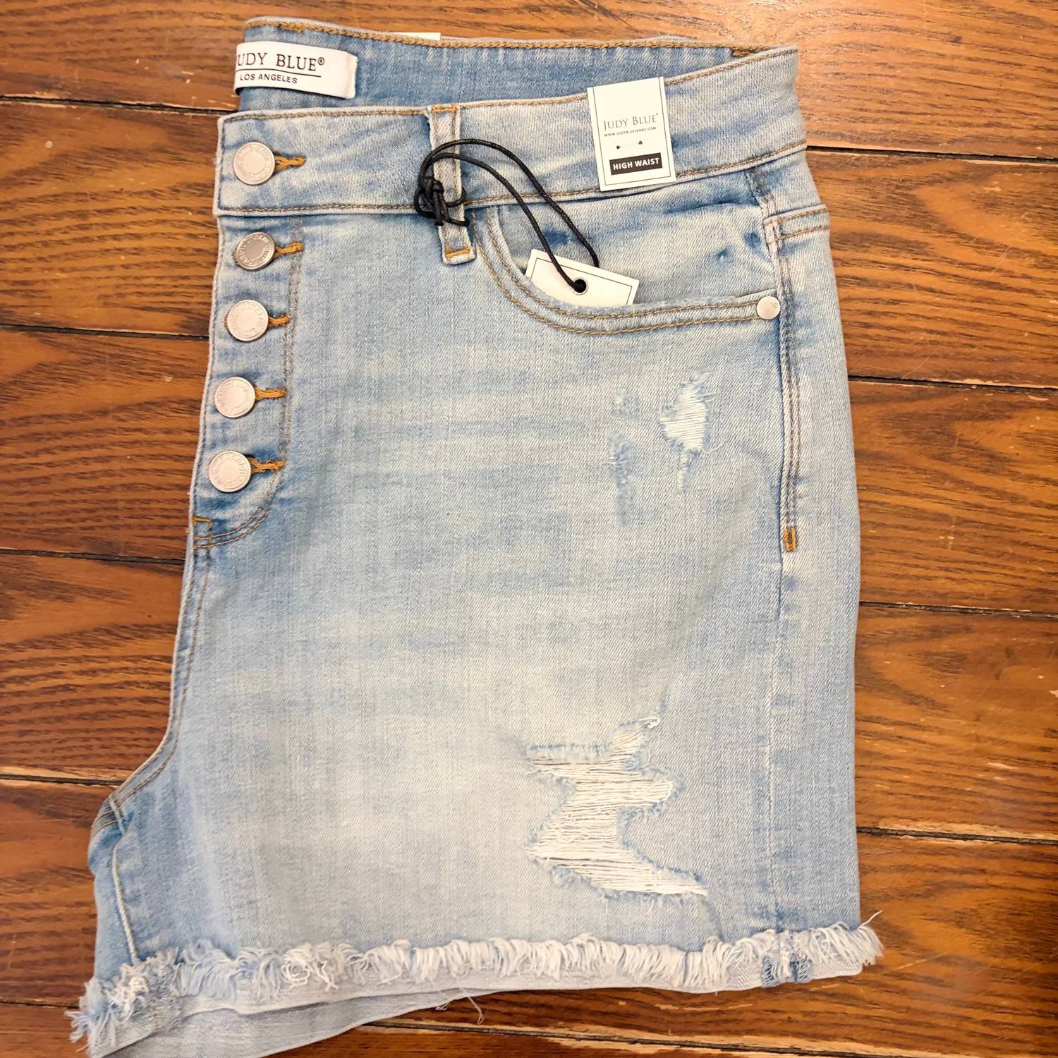 Judy Blue - Women's Destroyed Cuffed Shorts