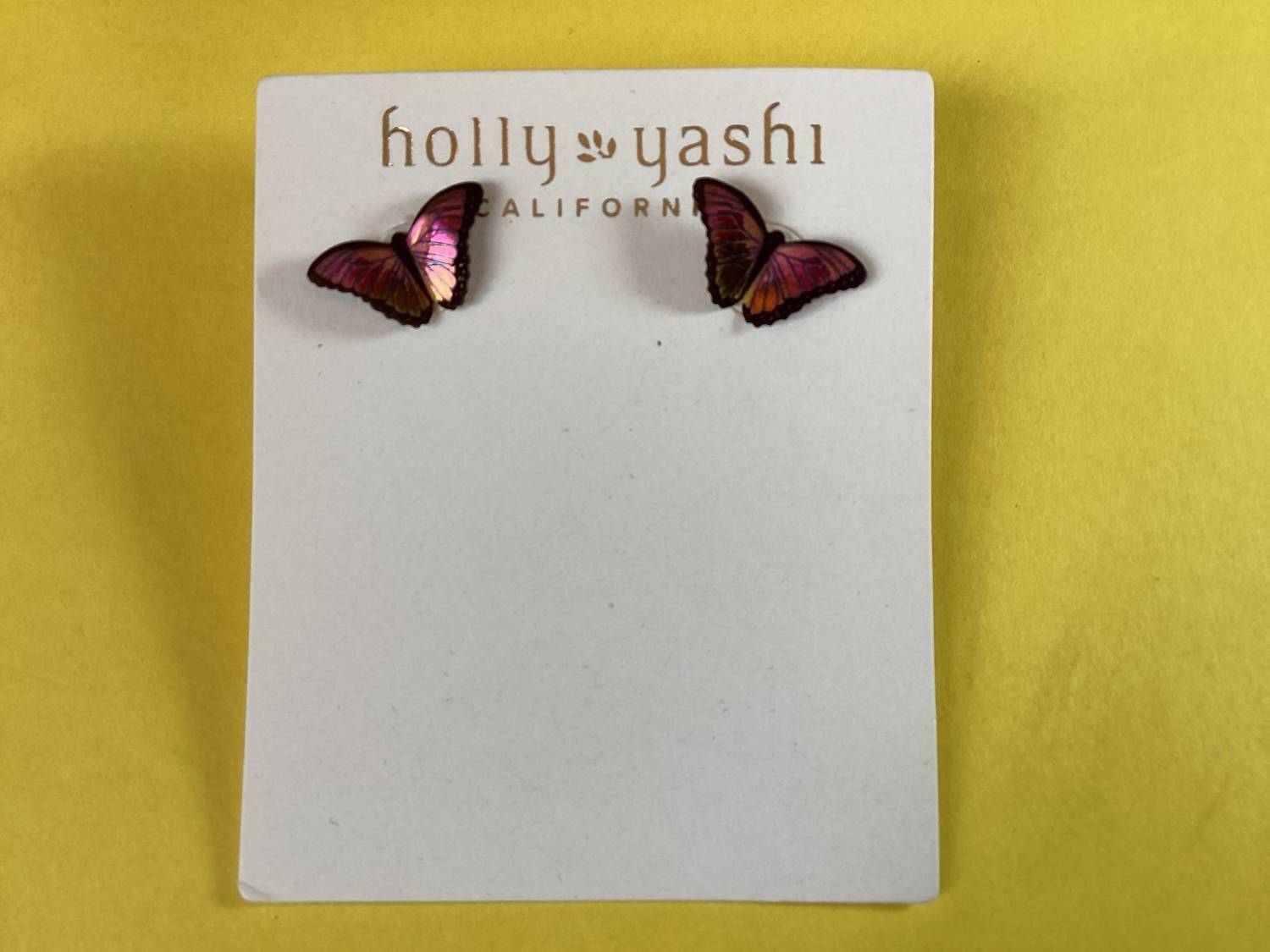 Holly Yashi - Women's Butterfly Post Earrings