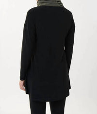 Joseph Ribkoff - Candace Contrast Cowl Neck Pocket Tunic
