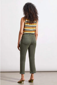 Tribal - Sophia Flared Jeans With Distressed Hem