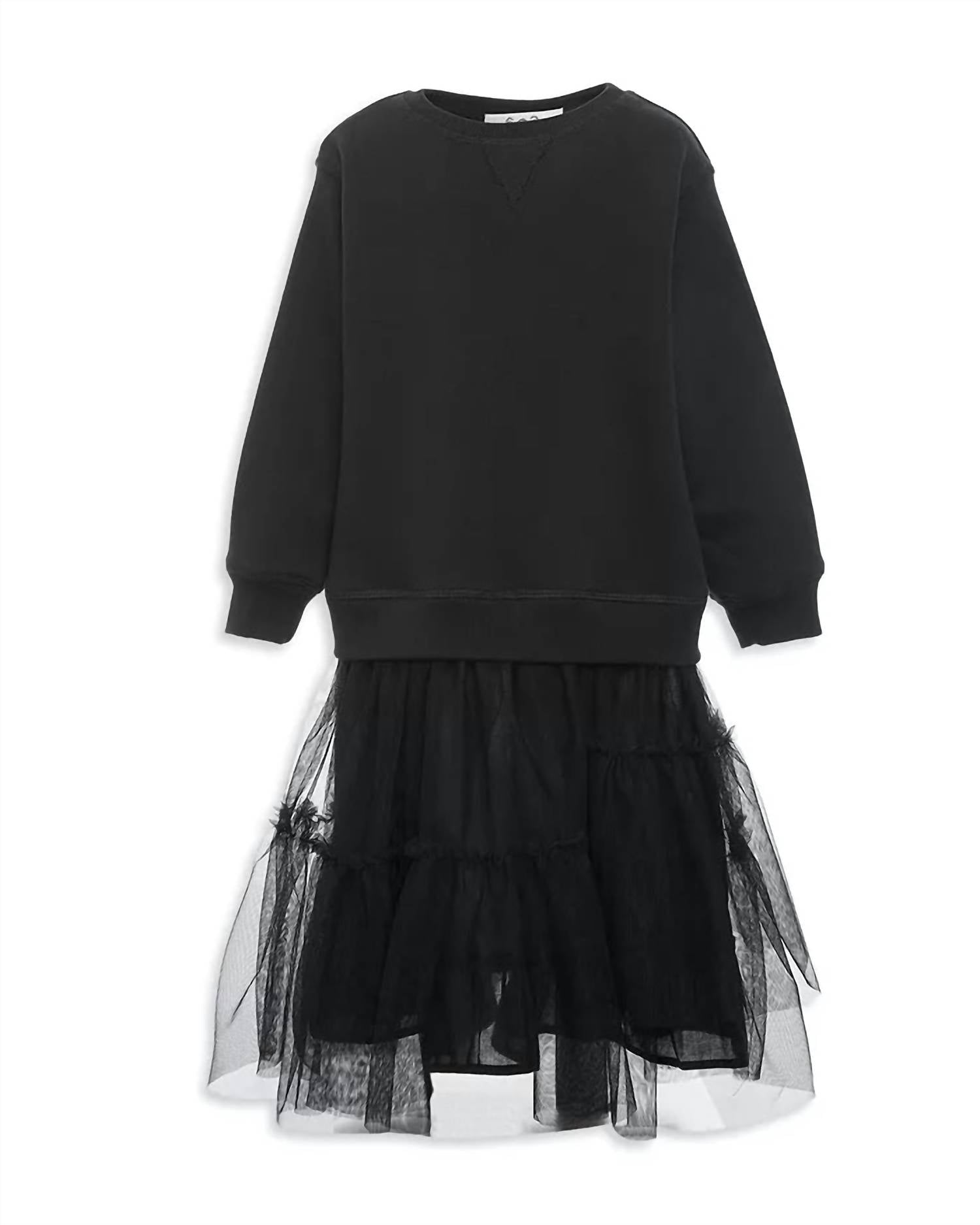 Sea - Girl's Rory Tulle Sweatshirt Dress