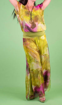 Gigi Moda - Jasmin Tempesta Slit Wide Leg Pants