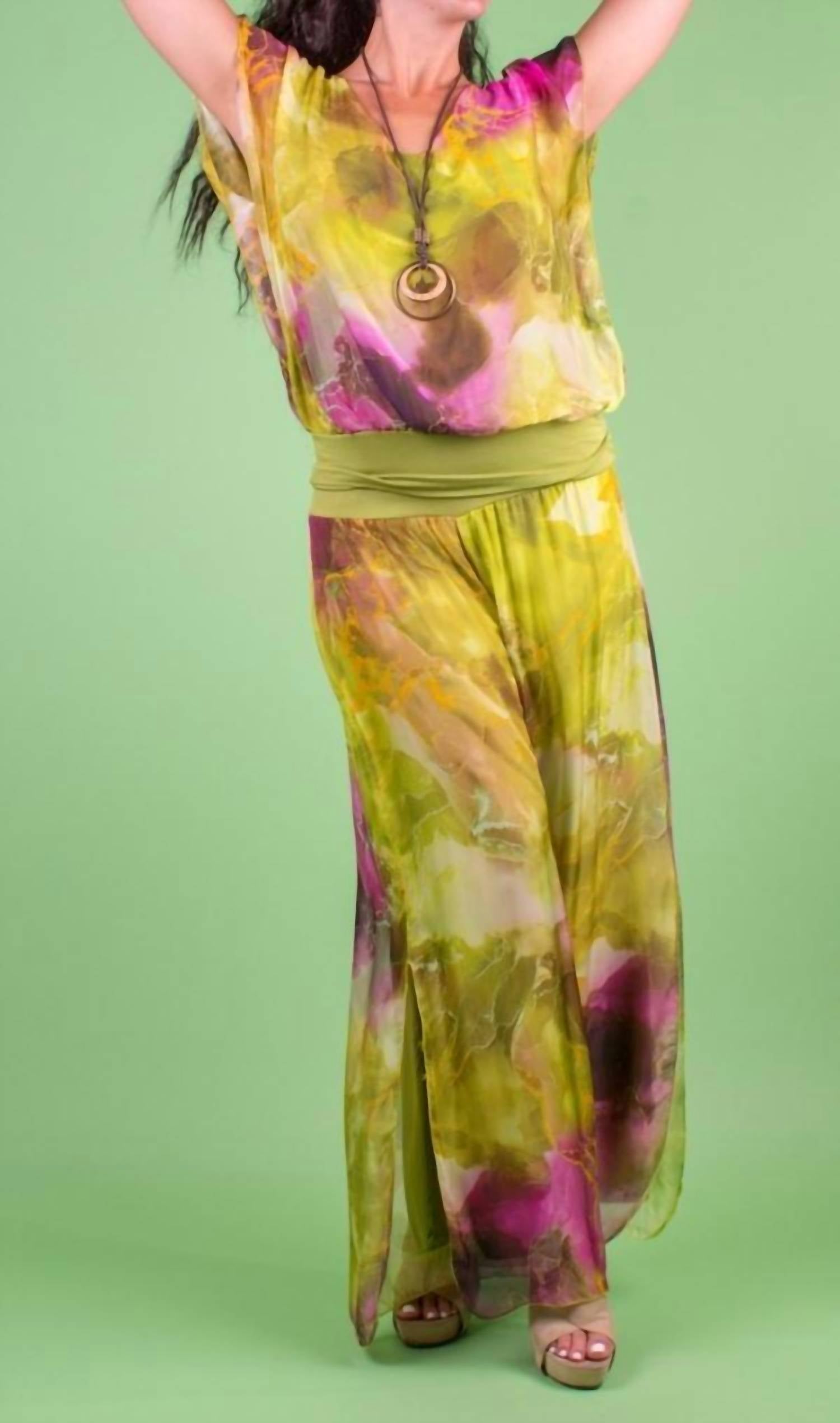 Gigi Moda - Jasmin Tempesta Slit Wide Leg Pants