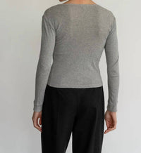 Donni. - Pointelle Long Sleeve Top