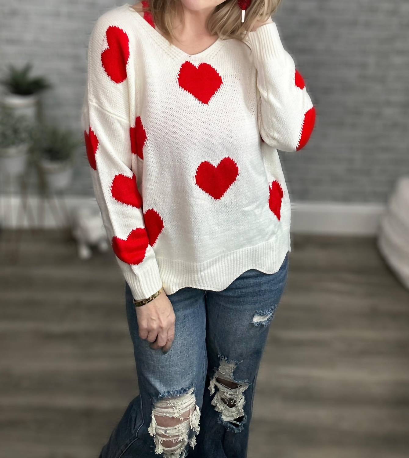 And The Why - I Heart You Sweater