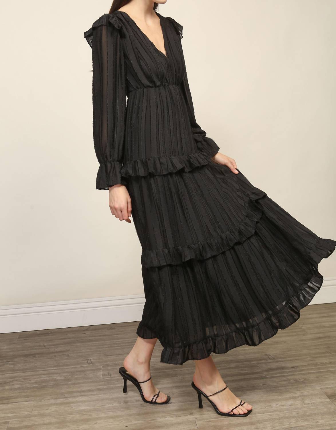 Line And Dot - Harlow Tiered Midi Dress