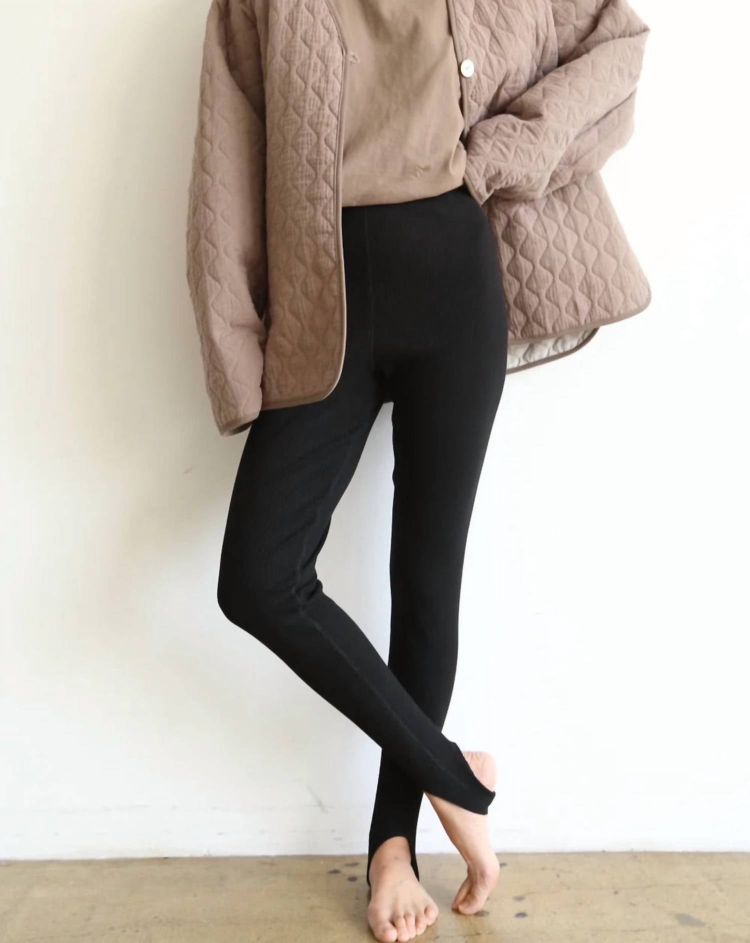 Donni. - Women's Rib Stirrup Legging