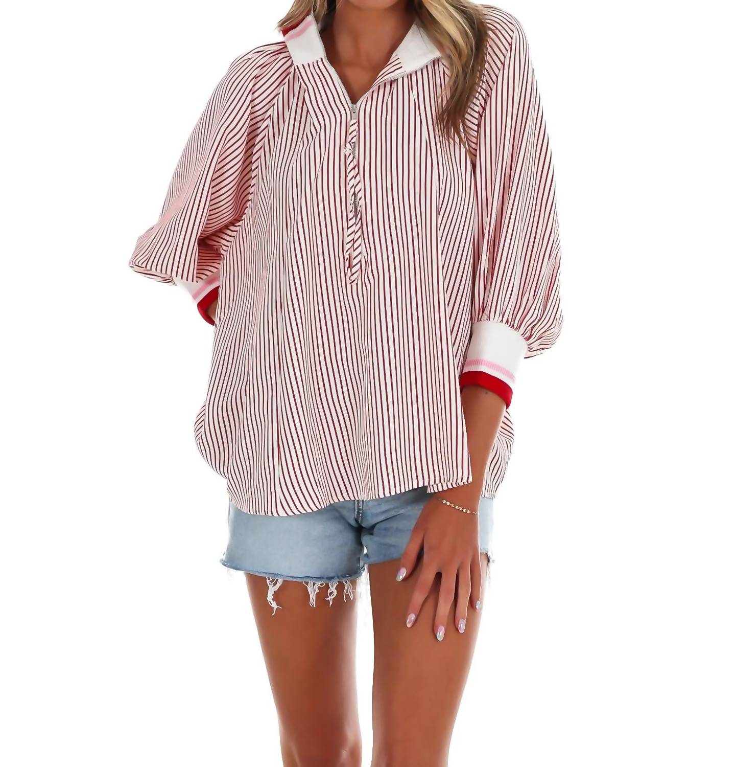 She + Sky - Women's On Repeat Stripe Top