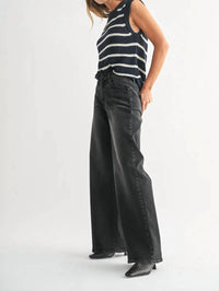 Just Black Denim - Ultra Wide Leg Jean