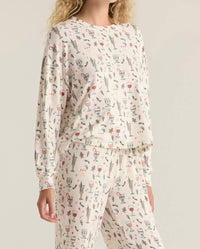 Z Supply - HOLIDAY SPIRITS LONG SLEEVE TOP