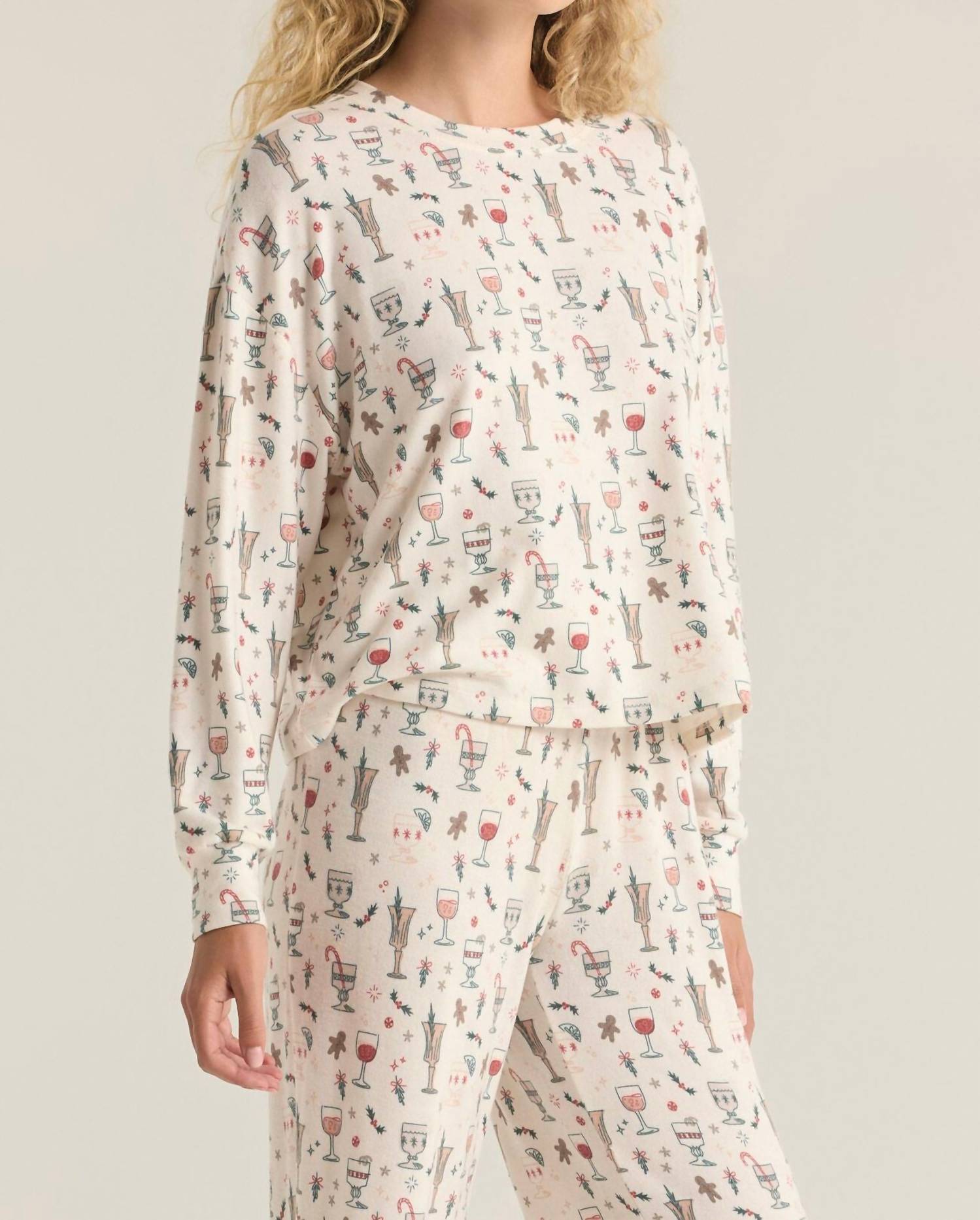 Z Supply - HOLIDAY SPIRITS LONG SLEEVE TOP
