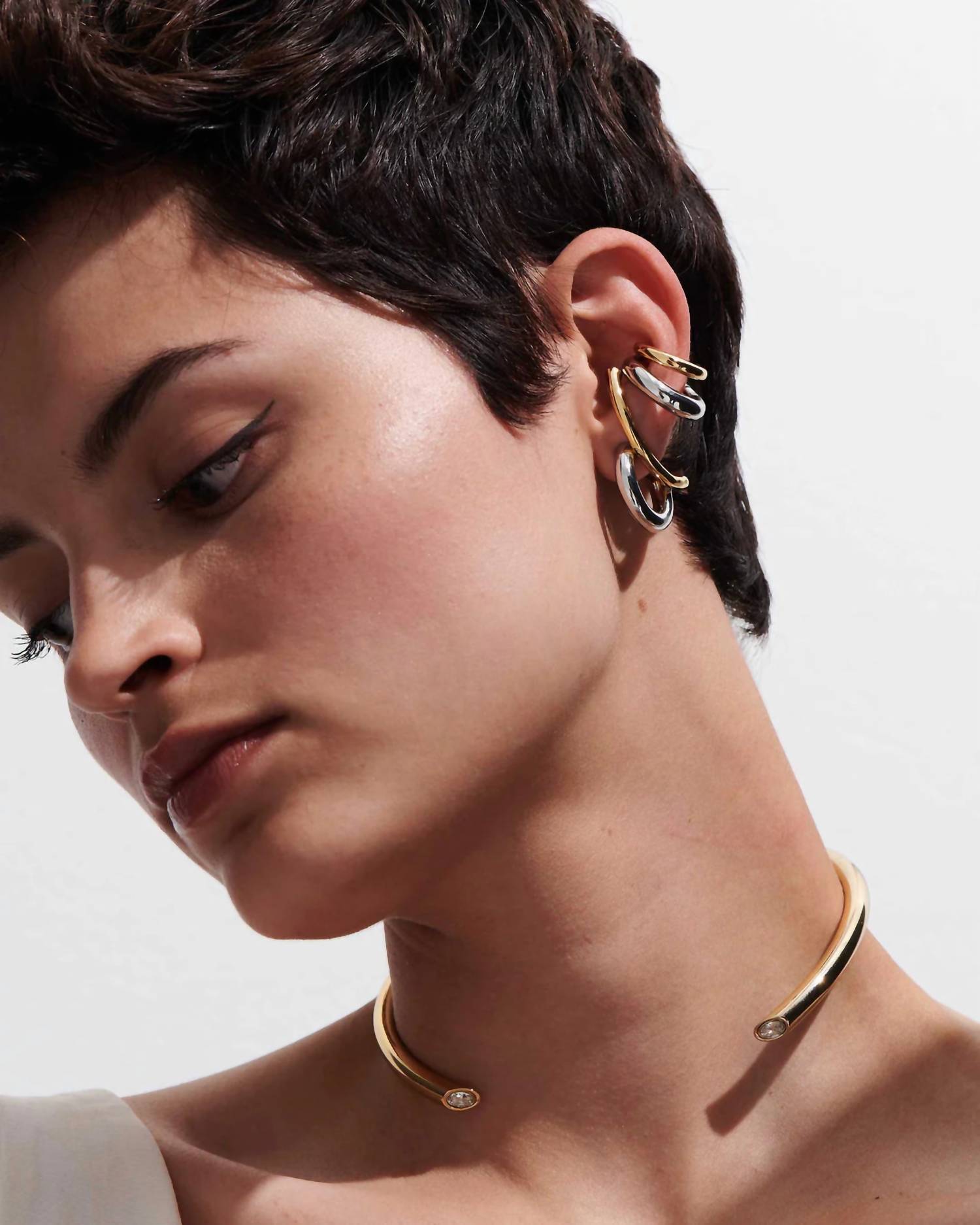 Demarson - Women's Marisa Two Toned Hoop