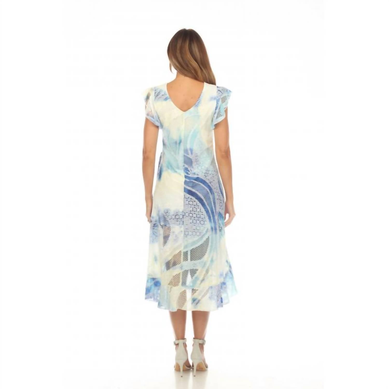 Rising International - Half Sleeve High Low Tunic Dress