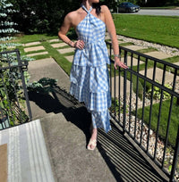Sundayup - Tara Plaid Halter Dress