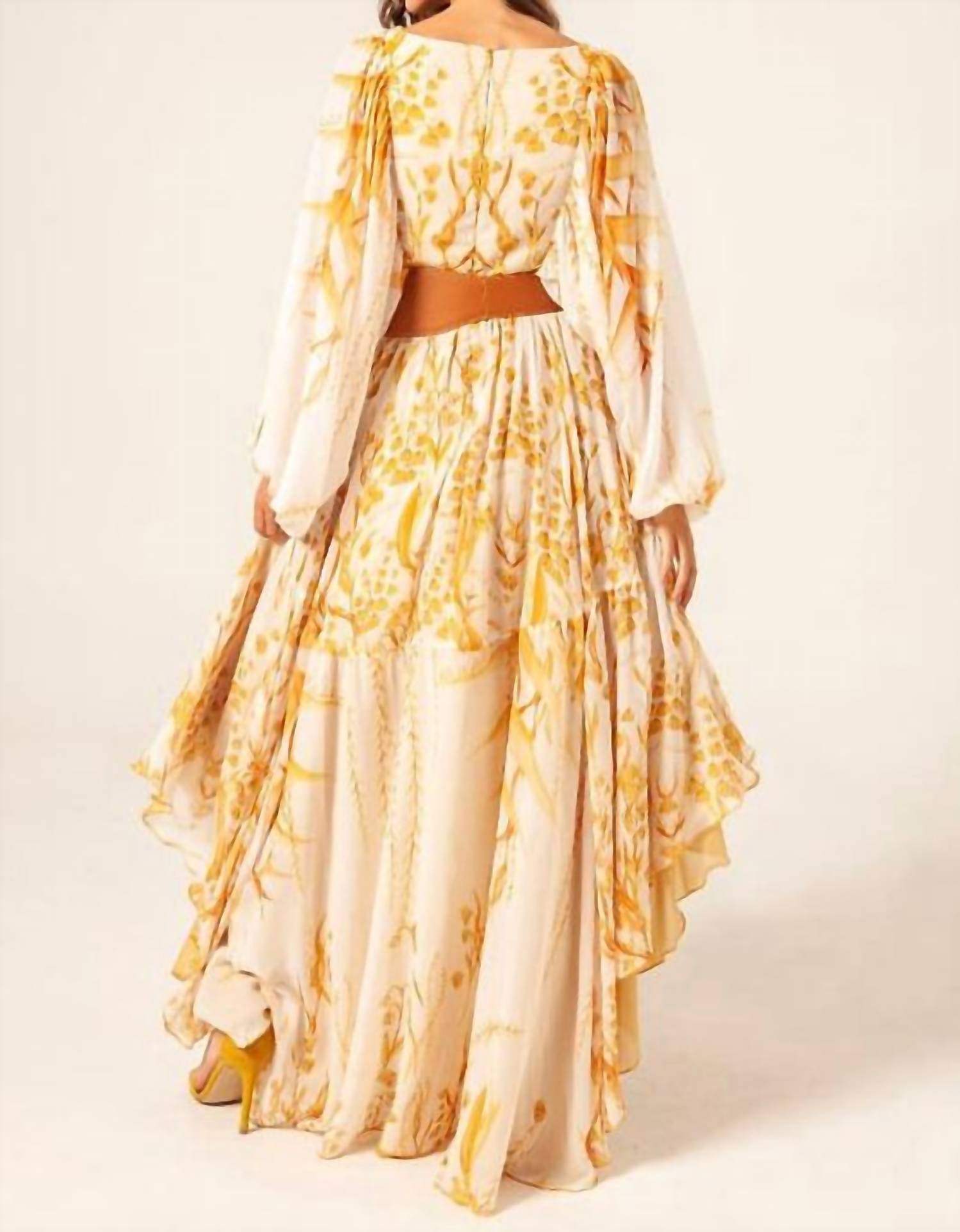 LEAFS ASYMMETRICAL DRESS