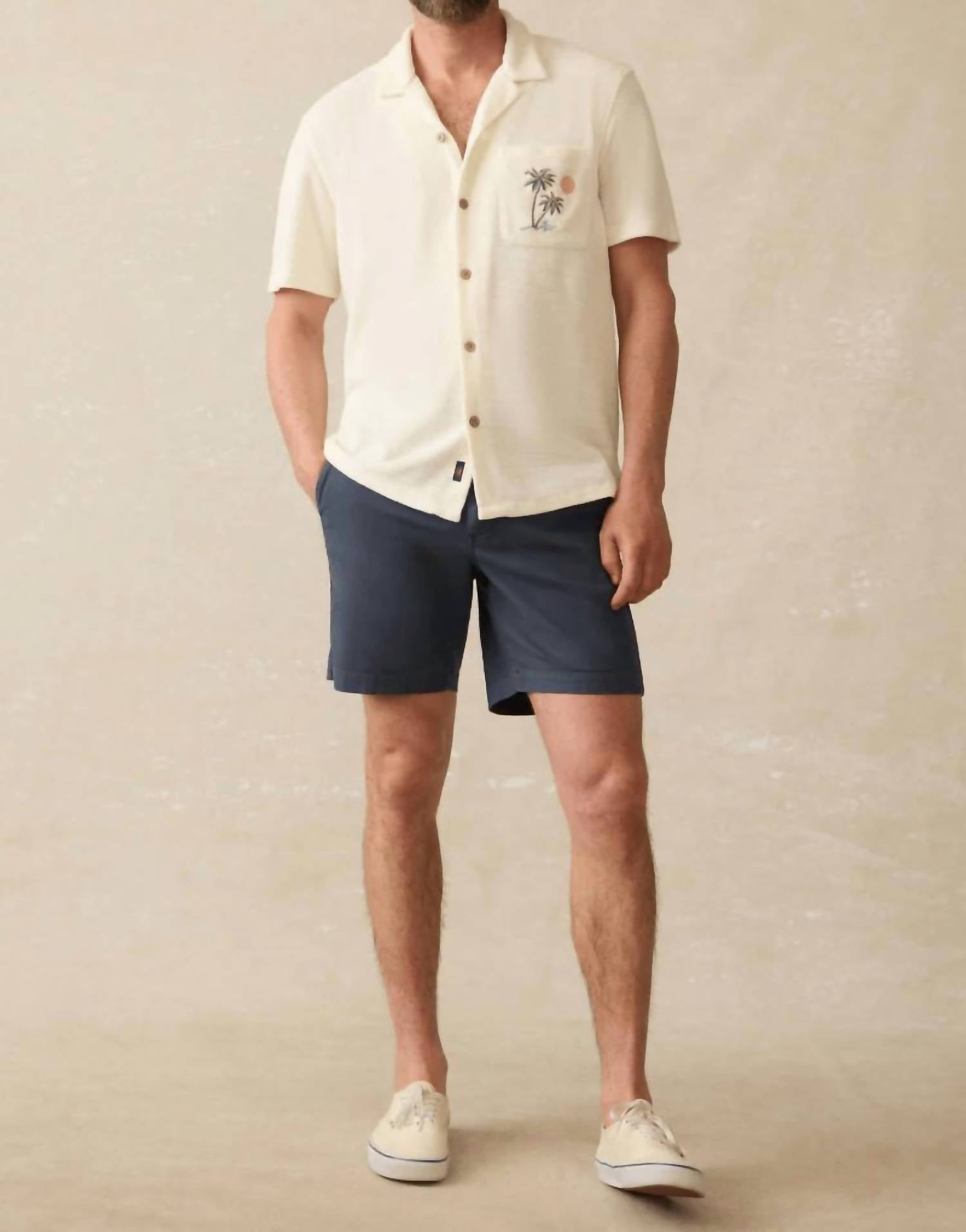 Faherty - Short-sleeve Cabana Towel Terry Shirt