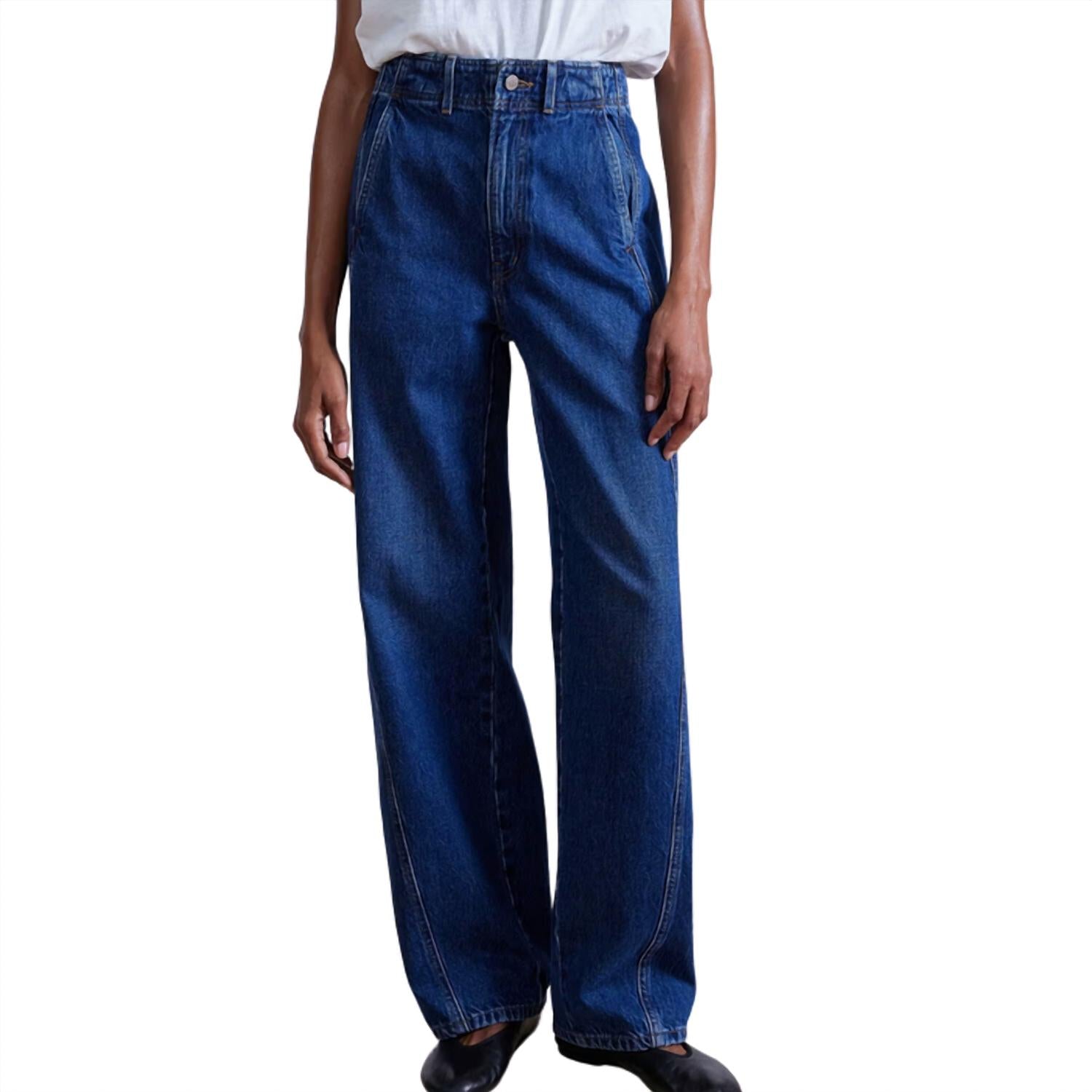 APIECE APART Women's Meridian Jean in tulum wash - women's jeans - detail view