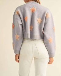 Mable - Long Sleeve Cropped Knit Sweater