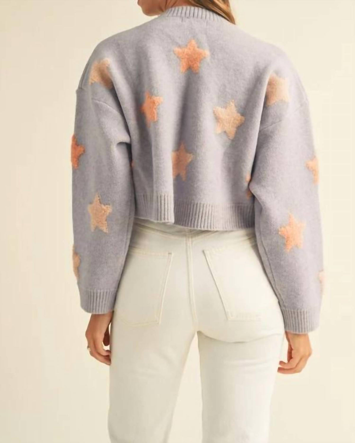 Mable - Long Sleeve Cropped Knit Sweater