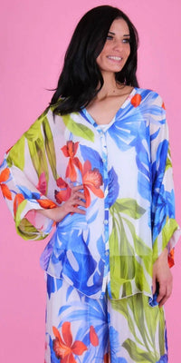 Gigi Moda - Angelo Tropical Silk Blouse