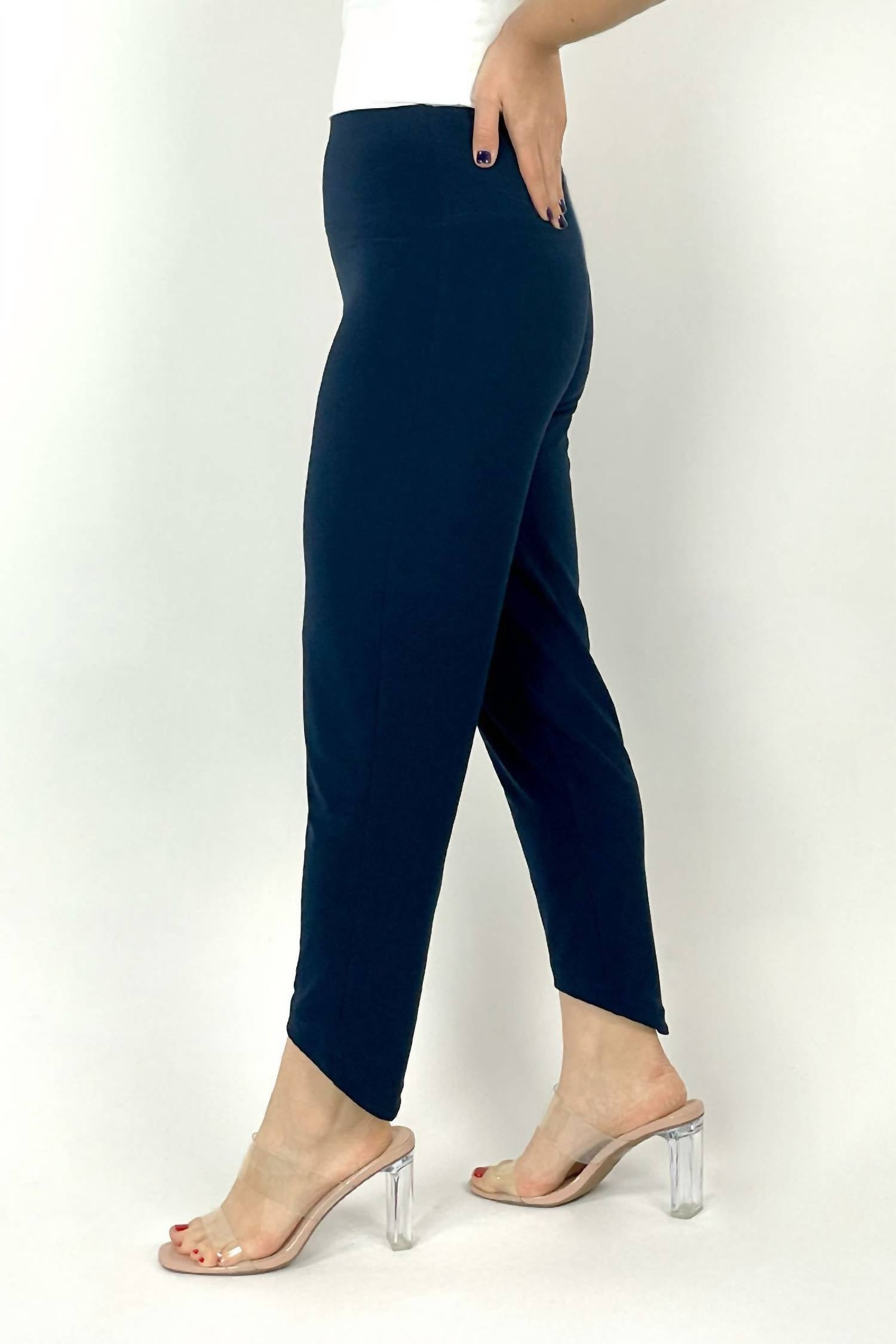 Sympli Women's Drop Ankle Pant in navy - women's pants