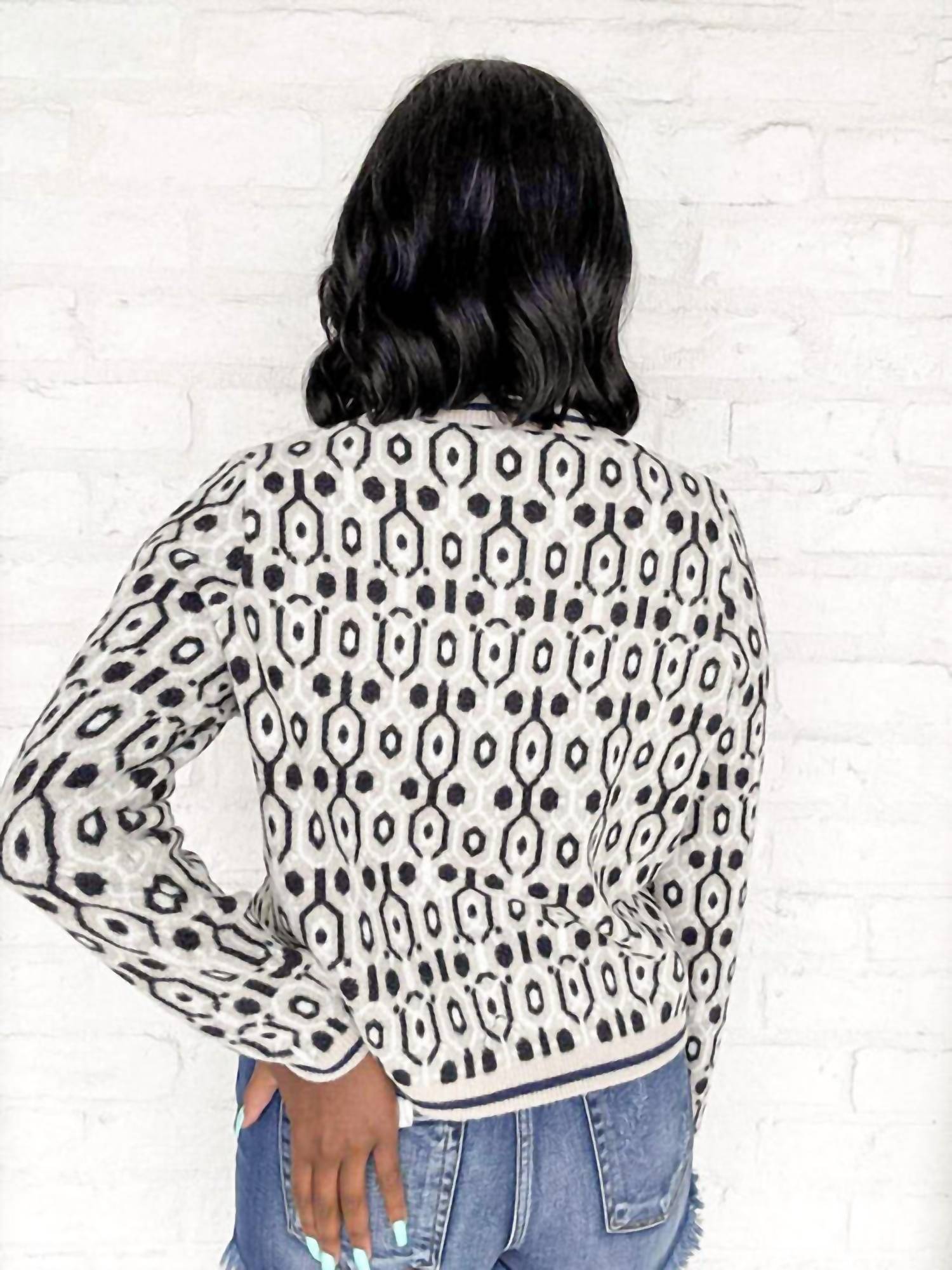 Thml - Abstract Knit Cardigan