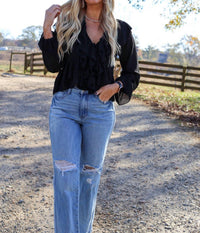 Evenuel - Dallas Ruffle Tie Blouse