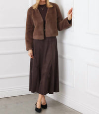 Karen Kane - Reversible Faux Fur Jacket