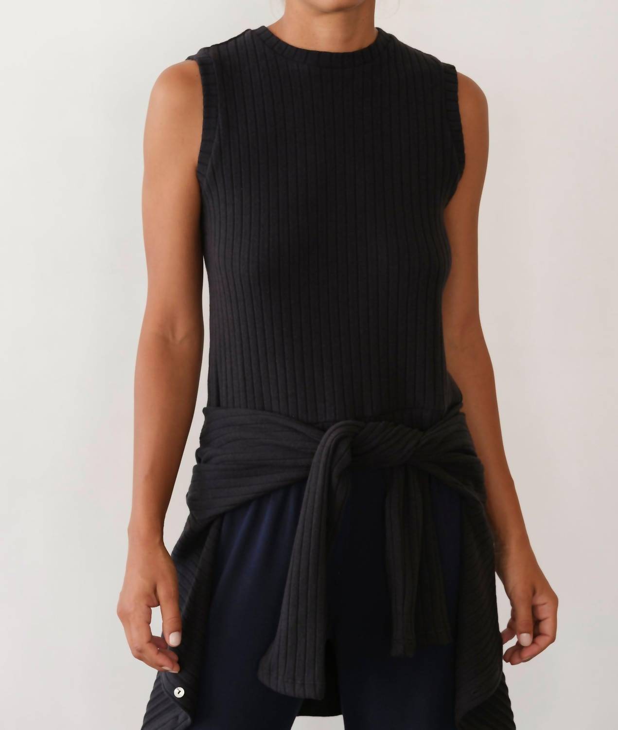Donni. - Sweater Rib Shell Tank Top