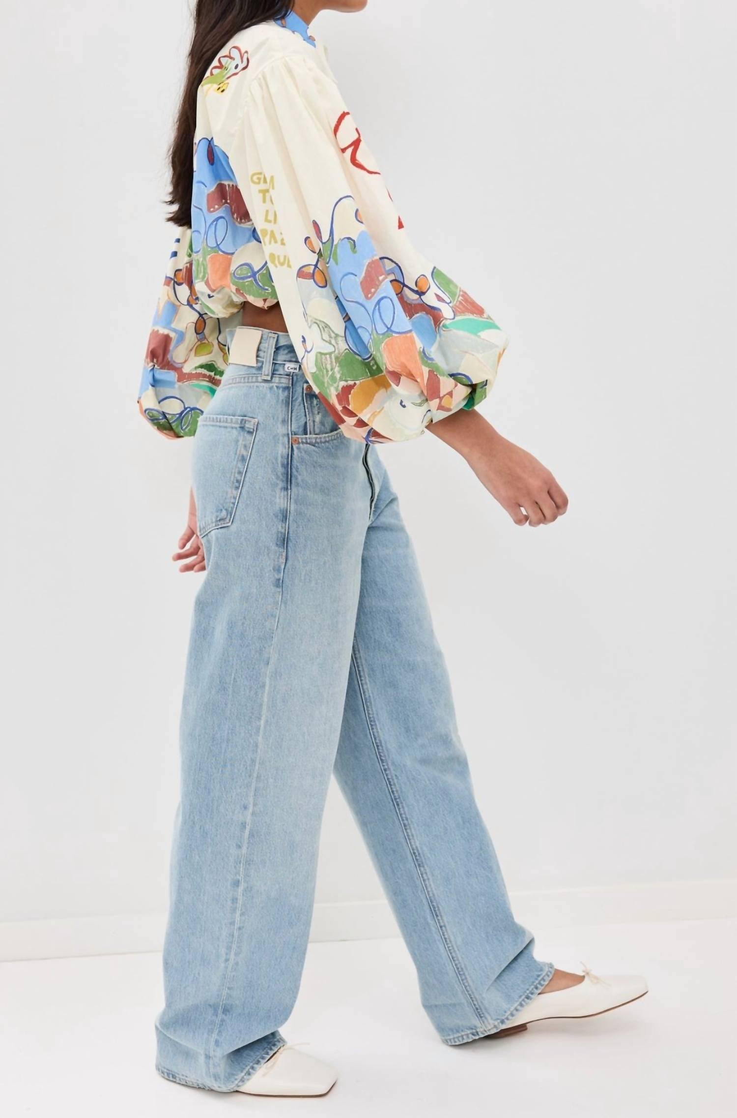 Alemais - Nadia Cropped Shirt