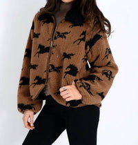 Rd Style - JOLINE SHERPA ZIP FRONT JACKET