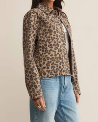 Z Supply - Bel Air Leopard Denim Jacket