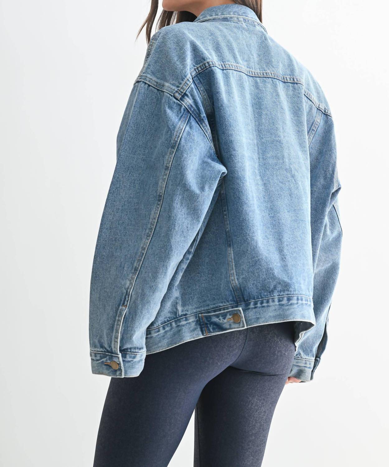Mono B - Boxy-cut Denim Jacket